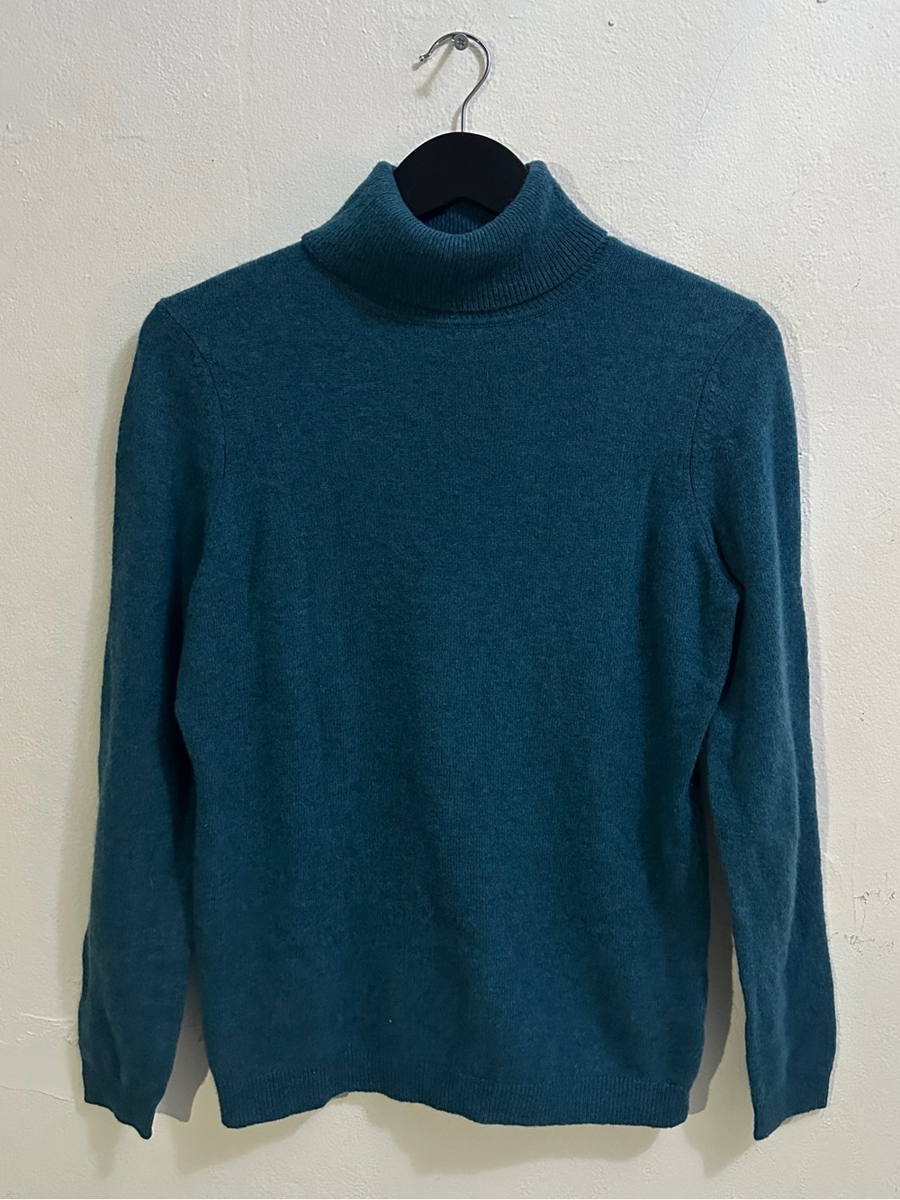 Charter Club Luxury 100% Cashmere Turtleneck Sweater Blue Women’s M Soft